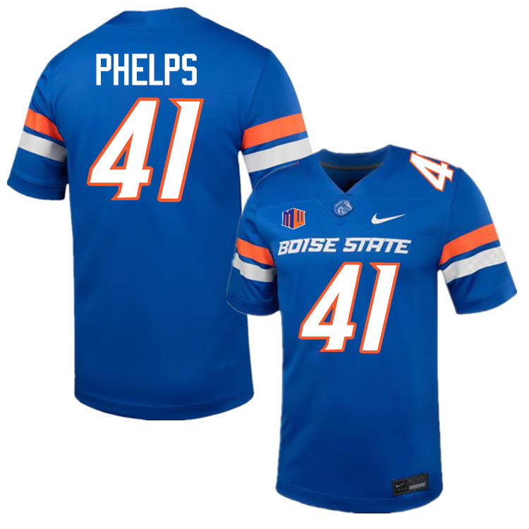 Boen Phelps Jersey, Boise State Broncos College Football Jersey College Uniforms-Royal  Boen Phelps Jersey, Boise State Broncos College Football Jersey College Uniforms-Royal
